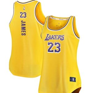 LeBron James Los Angeles Lakers Fanatics Branded Women's Fast Break Tank Jersey